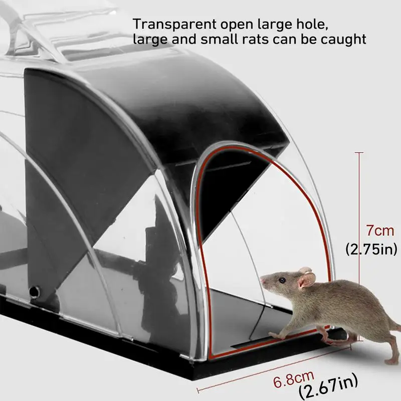 Small Humane Mouse Trap,transparent Live Mice Trap That Work, No