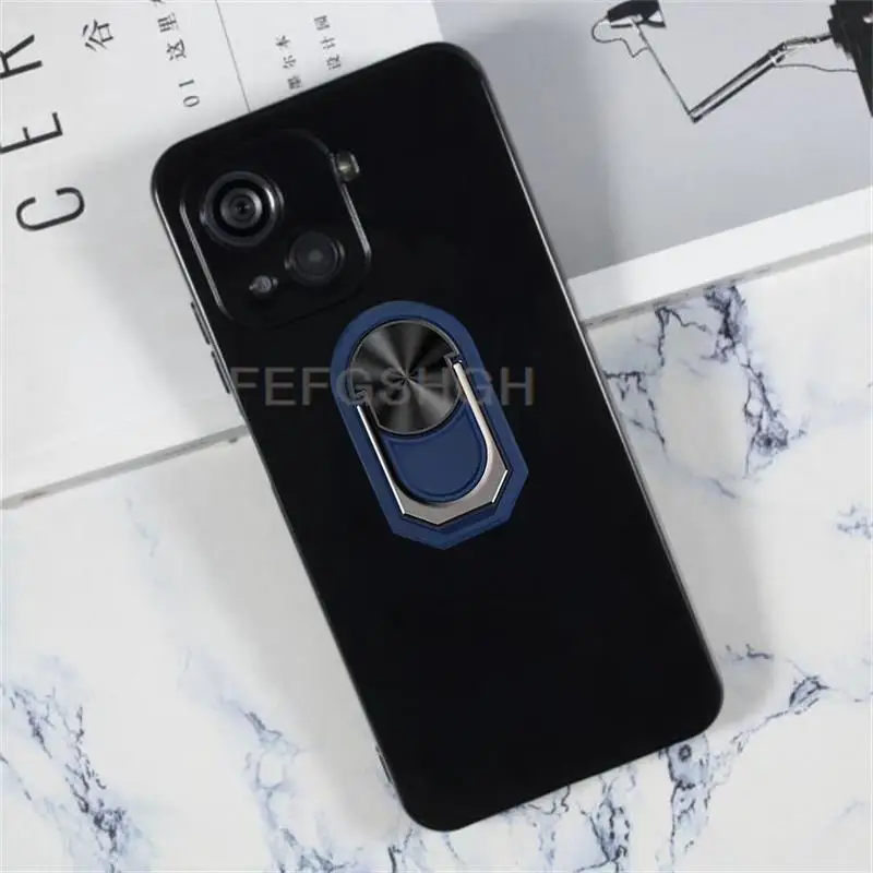 For Blackview Oscal C80 6.5" 2022 Case Back Finger Ring Soft TPU Silicone Case For Blackview Oscal C80 Bracket Phone Cover 3