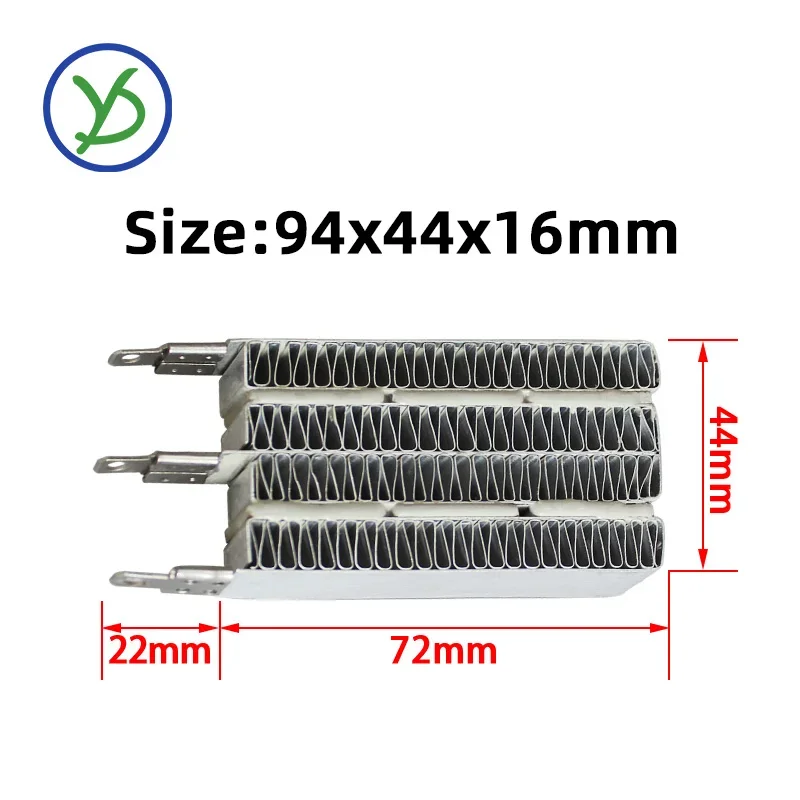 220V 600W PTC ceramic air heater heating apparatus element 72B2 94*44*16mm