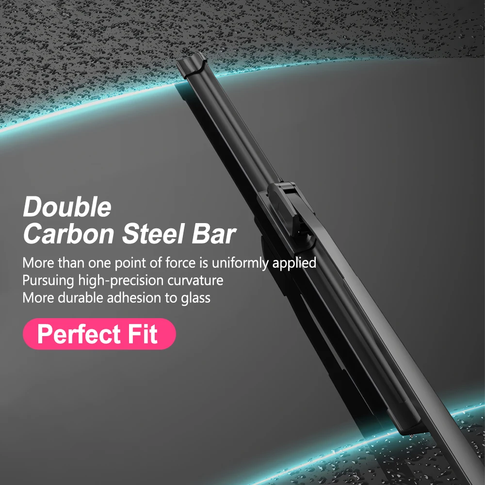Car Wiper Blades For Kia EV6 2021-2025 Front Windshield Wiper Blades 2 PCS Window Cleaning Car Accessories 2022 2023 2024 3
