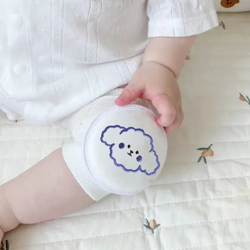 2025 Baby Cartoon Knee Pads Cotton Mesh Crawling Elbow Toddler Protector Safety Infant Kneepad Leg Warmer Kids Cushion Legging