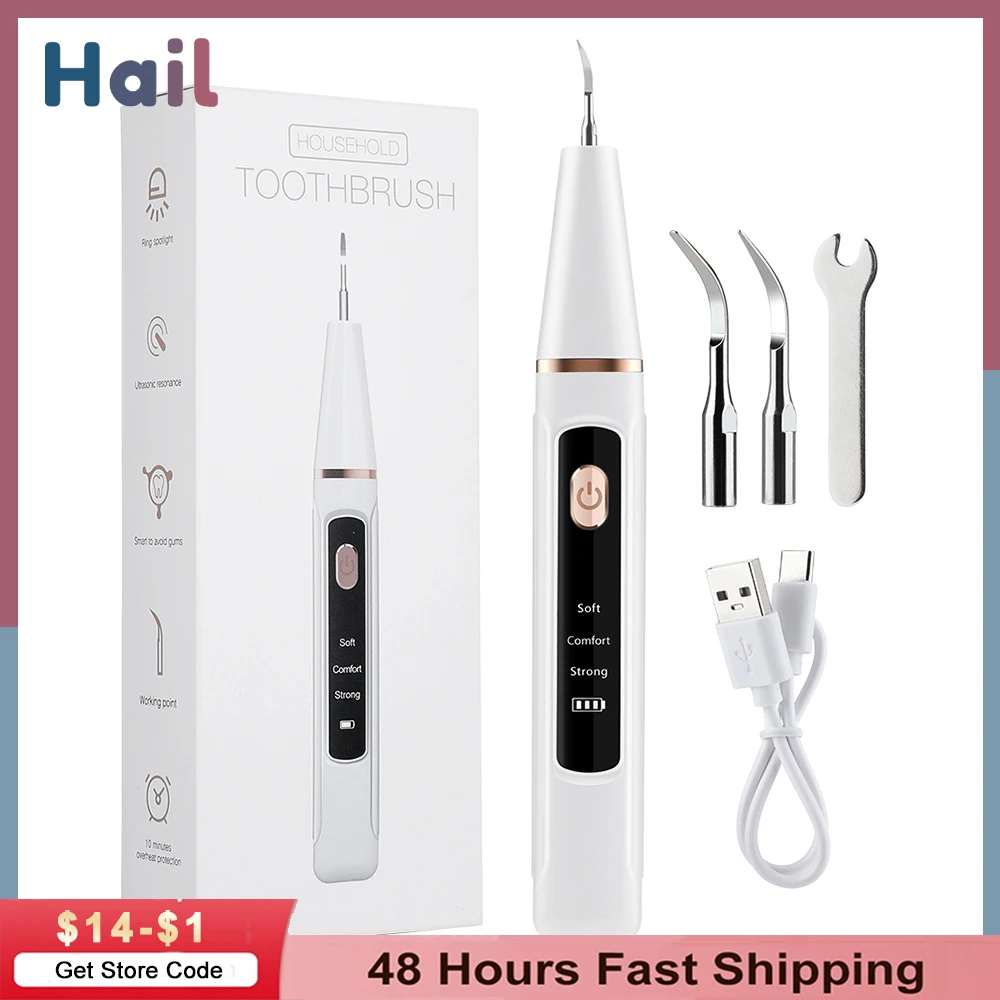 

Ultrasonic Dental Scaler Electric Sonic Teeth Plaque Cleaner Dental Stone Removal For Teeth Tartar Stain Tooth Calculus Remover
