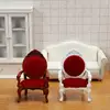 1Pcs 1/12 Dollhouse Mini Sofa Stool Chair Pillow Furniture for Dollhouse Decor 4