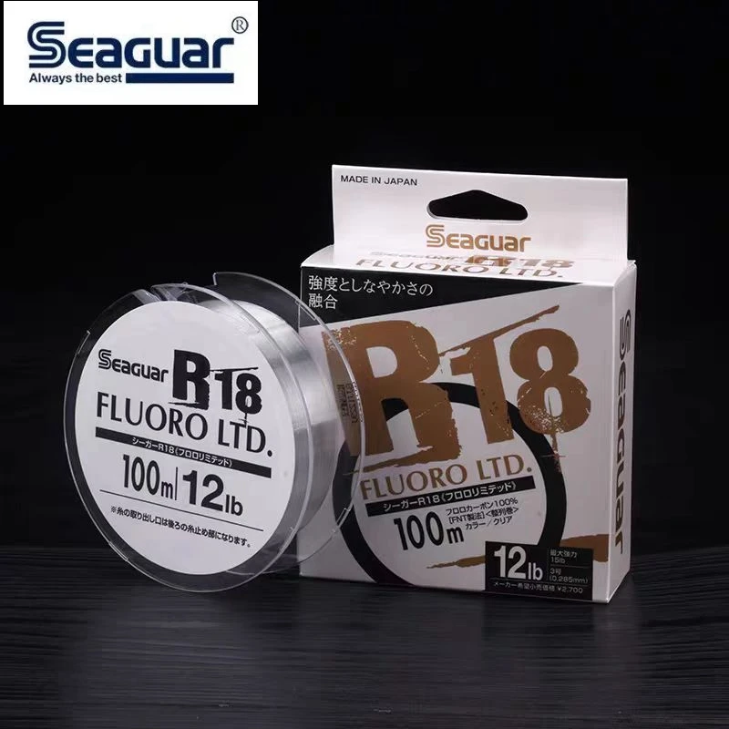 Seaguar R18 FLUORO LTD Fishing Line ORIGINAL Japan 100M 3LB-25LB CARBON Fiber Line Master level professional fishing line
