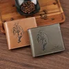 Men Inserts Foldable Wallets Picture Coin Slim Purses Business Money Credit ID Cards Holders Vintage Protection Capacity Bags 6