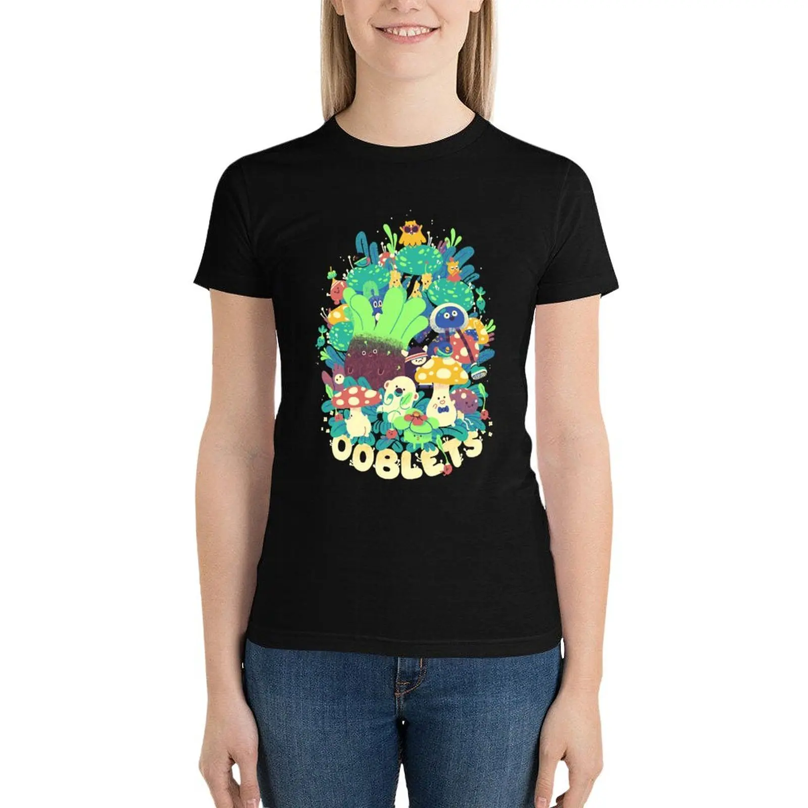 Ooblets T-Shirt plus size tops Blouse shirts graphic tees tshirts for Women