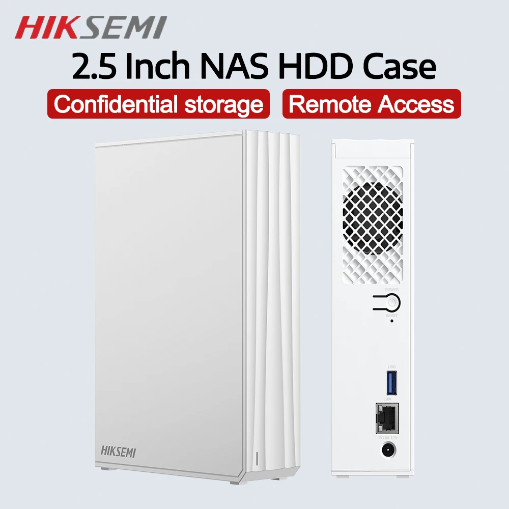 HIKSEMI NAS 네트워크 연결 스토리지 2.5인치 HDD/SSD 가정용 스토리지 자동 백업 원격 액세스 및 데이터 공유