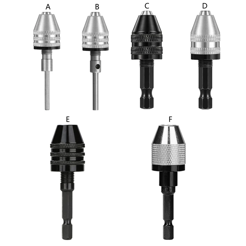 

Three-jaw 0.3-6.5mm Multifunction Drill Chuck Adapter for Impact Driver