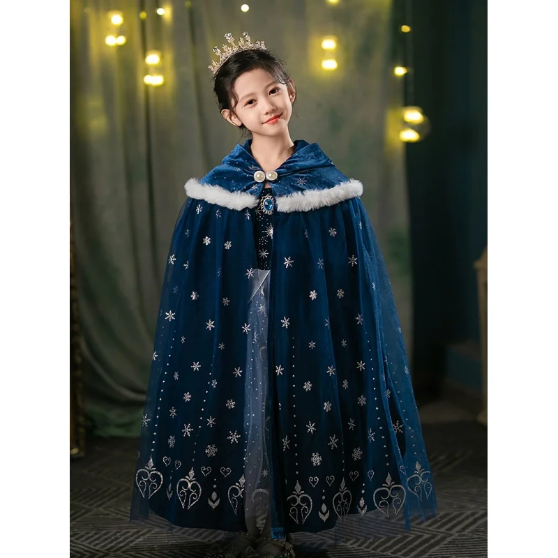 

Girls' Cloak Cloak Outerwear Cover-up Princess Cloak Autumn and Winter Shawl Baby Cloak Bybsf