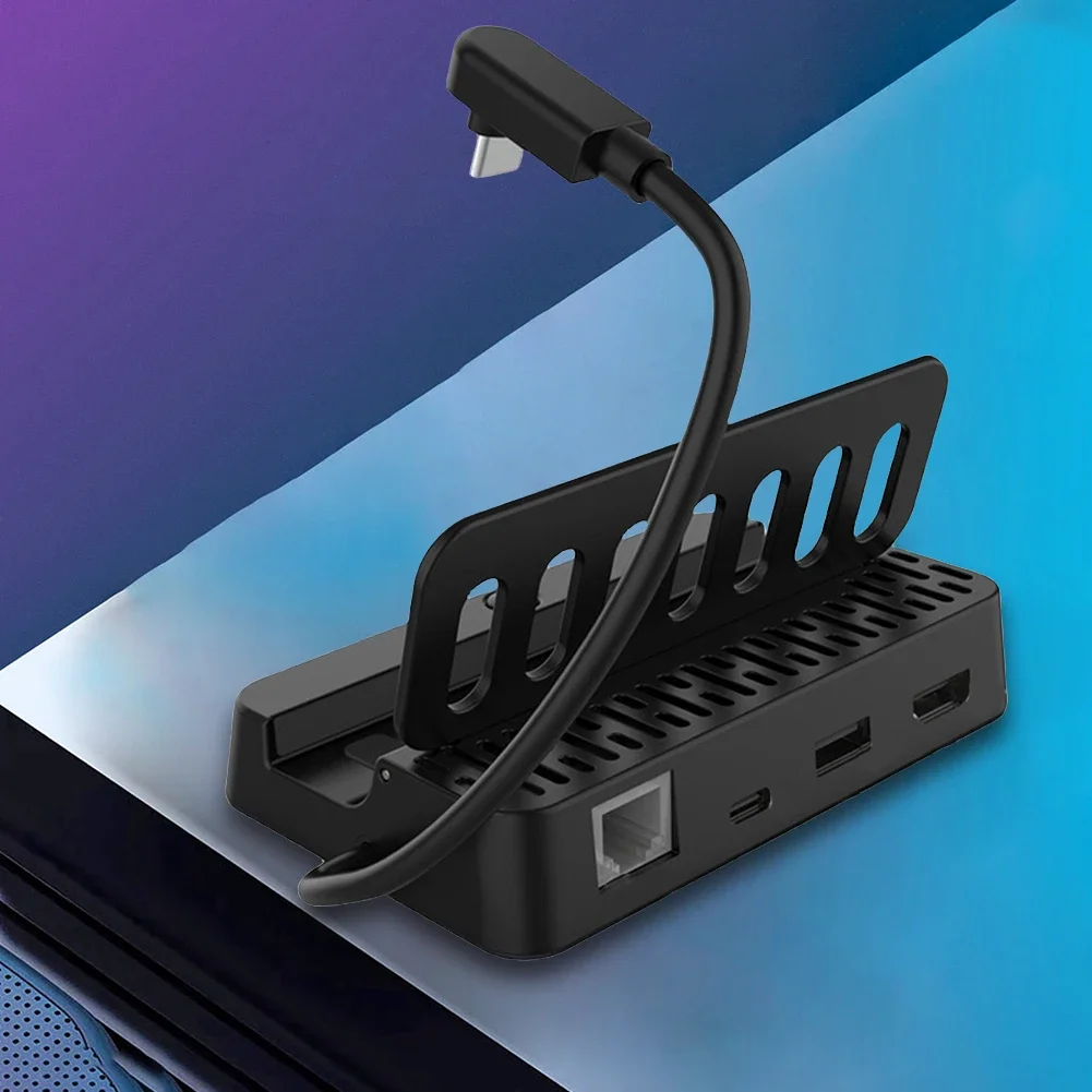 도크 콘솔 허브 C 타입 도킹 스테이션, HDMI 호환 션트 허브 익스텐션, 스팀 데크 핸드헬드 게임용, 4K, 30HZ 허브 거치대