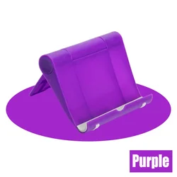 Versatile Adjustable Foldable Desk Stand - Anti - Slip Holder (Purple)
