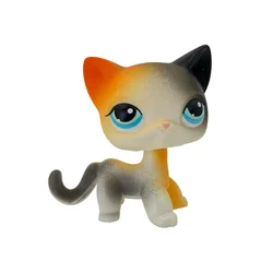 Limited Edition Cute Animal Bobble Head Toy Collection - Includes Short Hair Cat, Kitten, Husky Puppy, and Fox (106)