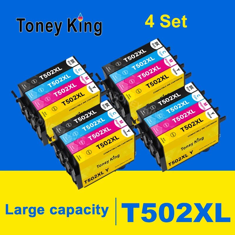 

Toney king для Epson T502 XL, чернила, совместимые с Epson зеркальных домов