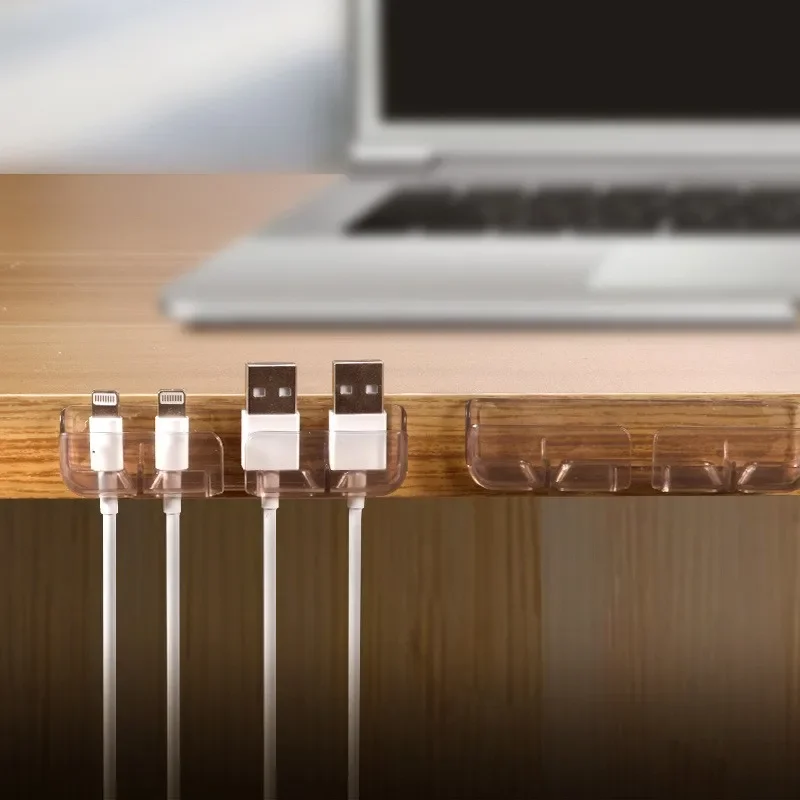 3pcs Cable Organizer Desk Set USB Cable Winder Desktop Management Clips Holder for Data Line Headphone Wire Organizer Cable Clips Office Supplies Set Cable Holder