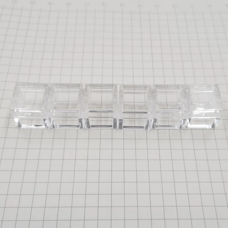 10pcs Acrylic Cases for Element Cube Cube Shape Clear Boxes Collection Storage Small Size 14mm for 10mm Element Cubes beauty clear acrylic cube makeup jewelry holder display box with removable cover 15x15x15cm