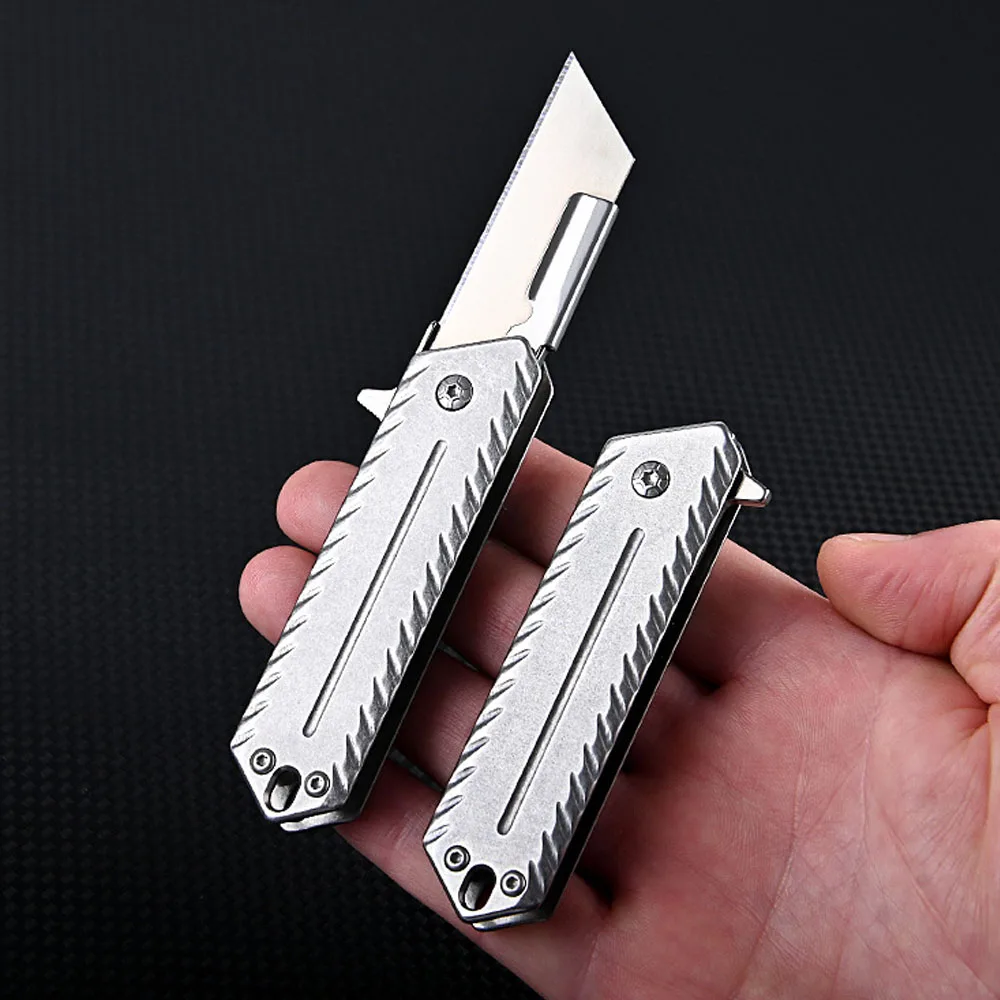 G10 EDC Pocket Utility Knife Small Multifunction Package Opener Safety  Knifes Portable Mini Keychain Folding D2 Blade Box Cutter - AliExpress