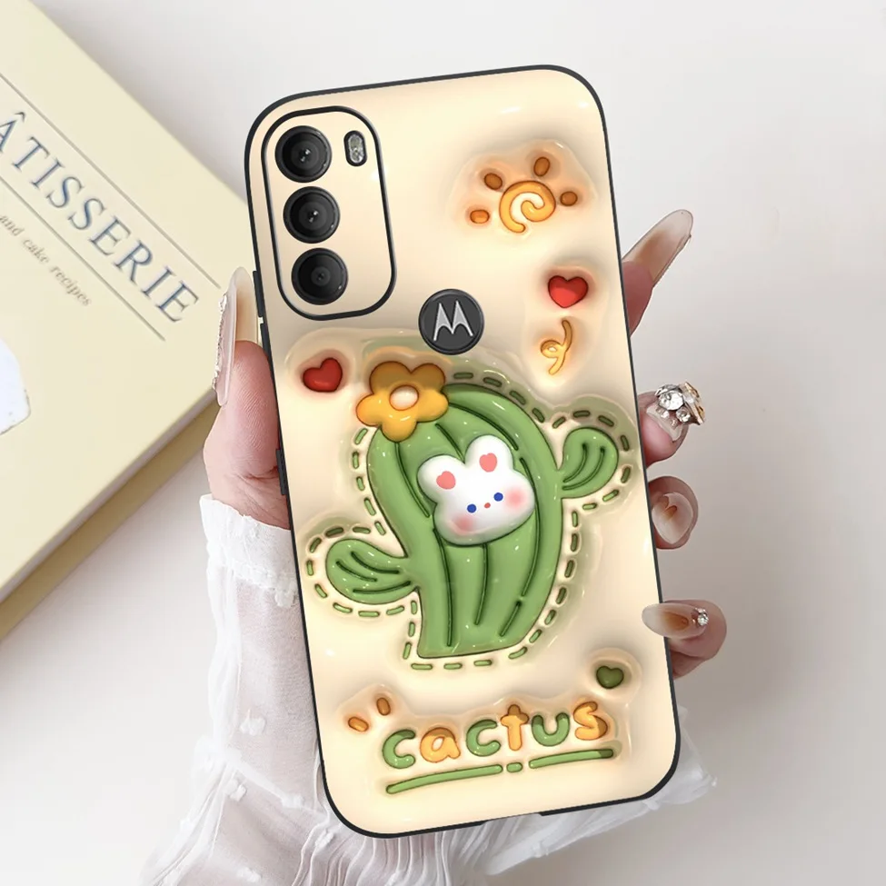 Luxury Cute Cartoon Cat Shockproof Silicone Phone Case - 6.4 Fashionable Back Cover