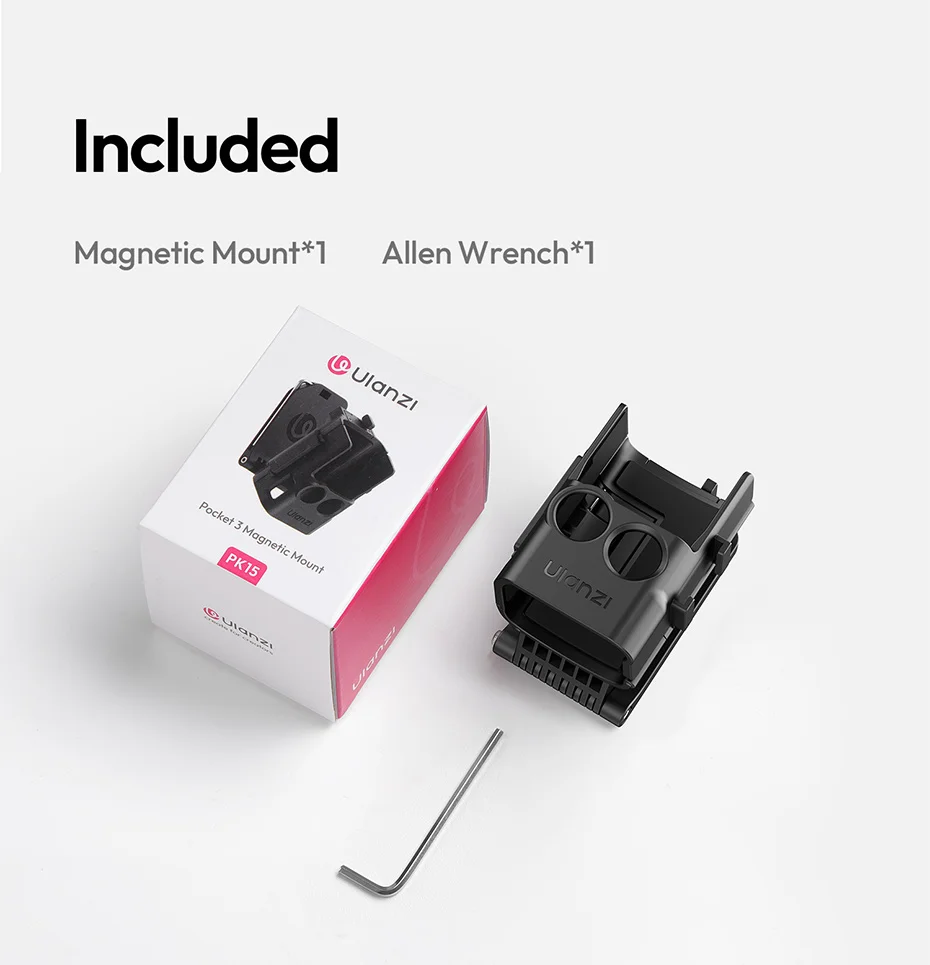 Ulanzi PK15 Pocket 3 Magnetic Mount Expansion Holder Mount for OSMO Pocket 3 Co