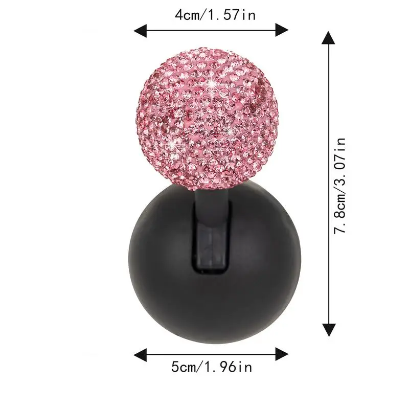 Car Push To Start Button Rocker Decorative One-Button Start Rhinestone Ball-bar Rocker Joystick Car interior styling Accessories