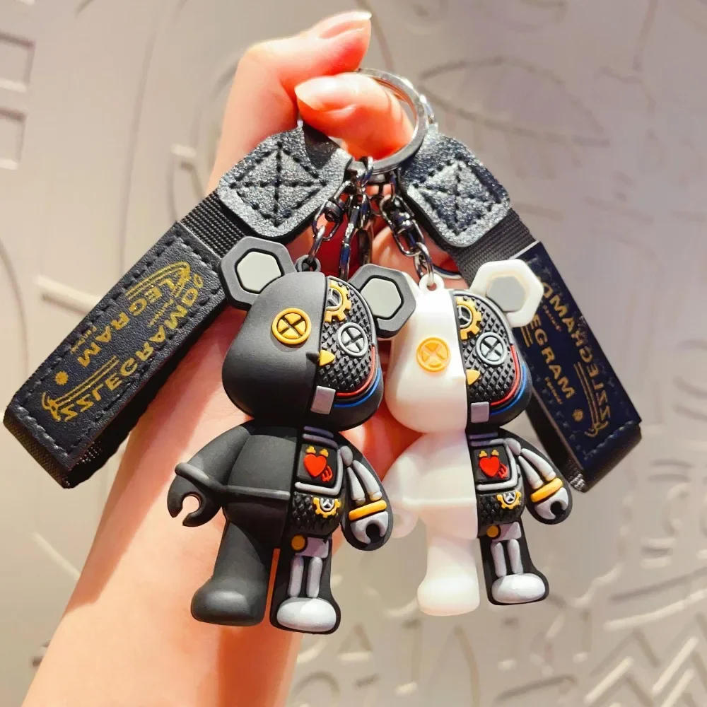 Cartoon Simple Mechanical Bear Cute Niche Doll Keychain Chain Bag Personalized Small Pendant Accessories KeychainDecorativeGifts 1