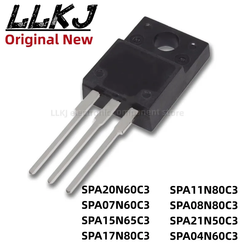 

1 шт. SPA20N60C3 SPA07N60C3 SPA15N65C3 SPA17N80C3 SPA11N80C3 SPA08N80C3 SPA21N50C3 SPA04N60C3 TO-220F MOS FET