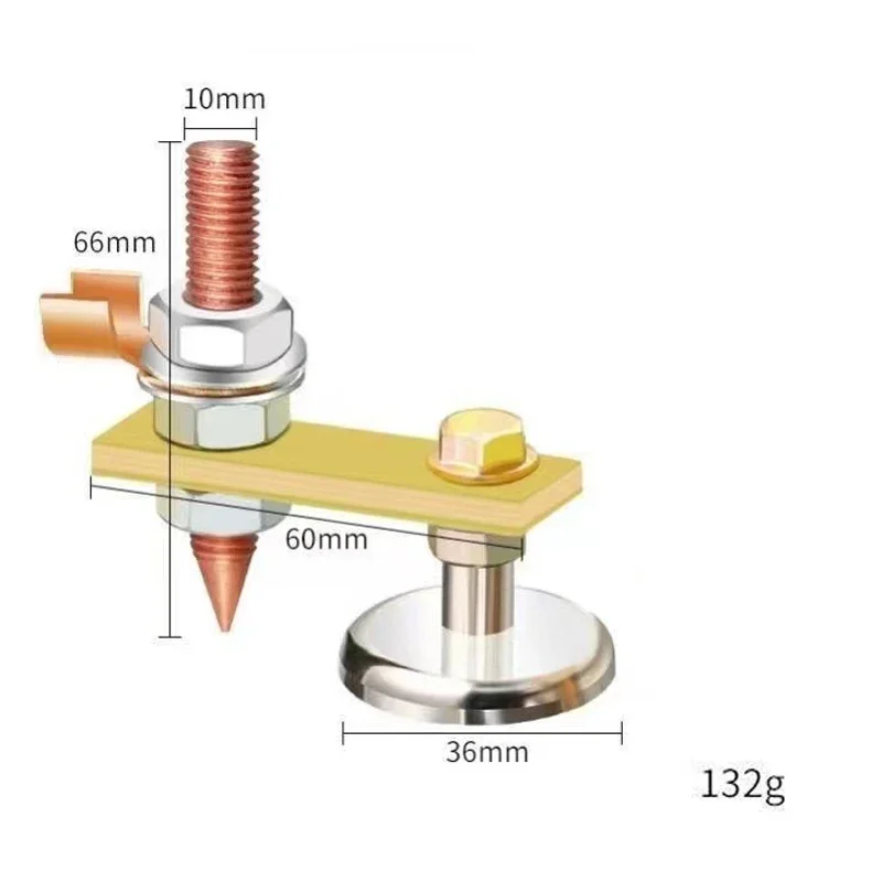 Magnetic Metal Repair Iron Head Forming Machine Welding Iron Head Welding Tools WeldingSheet Ironware Welding Accessories