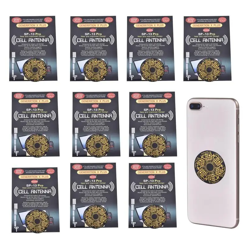 Adesivo Per Il Miglioramento Del Segnale Telefono Cellulare Universale Posteriore 10 Pezzi Adesivi Per Walkie-Talkie Buzzers Router Wifi Per Telefono 