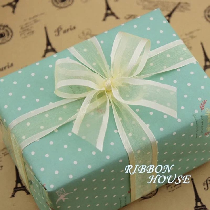 Luxurious Soft Broadside Organza Ribbon - 50 Yards for Gift Wrapping & Decoration