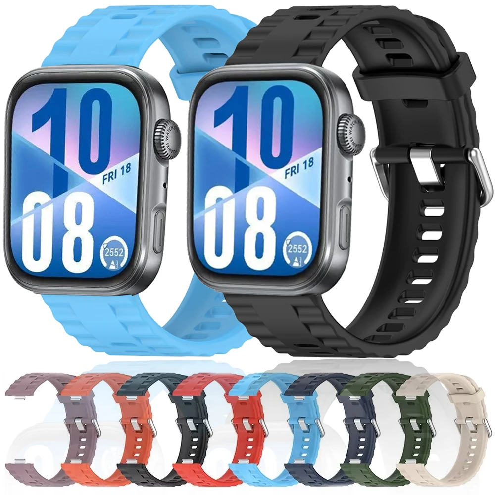 Enhanced Silicone Strap for Sports Smartwatch Replacement Wristband