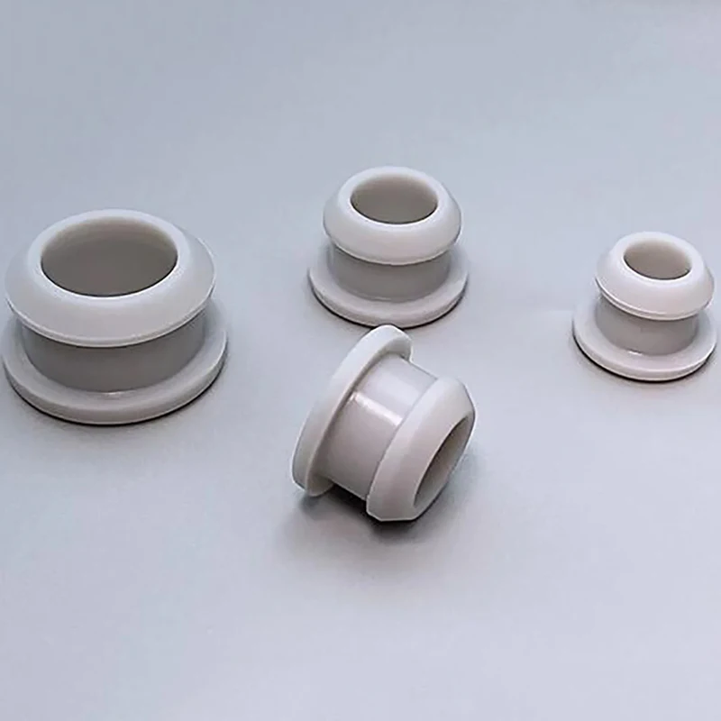 Grey High Temperature Resistant Silicone Rubber Caps - Snap-On Blanking Seal Stoppers