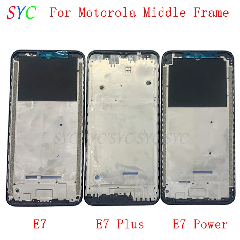 

Middle Frame Center Chassis Cover Housing For Motorola Moto E7 Plus E7 Power Phone Metal LCD Frame Repair Parts