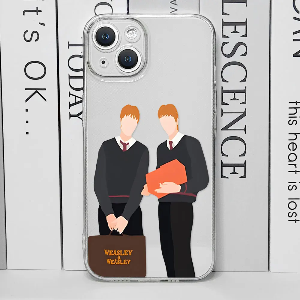 Fashion TV Draco Malfoy Clear Phone Case for IPhone 11 12 13 15 16 Pro X XS MAX SE20 7 8 14 Plus Weasley Twins Soft Cover Fundas — view 5