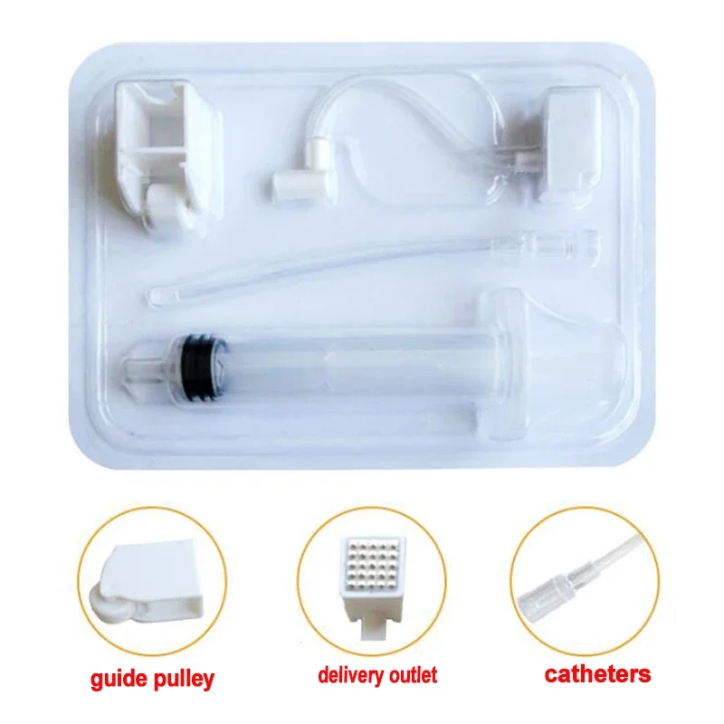 25D RF Vanadium Titanium Crystal Injection Syringe no Needle Tubing Disposable Photon for Face Restoration Skin Care Water Meso
