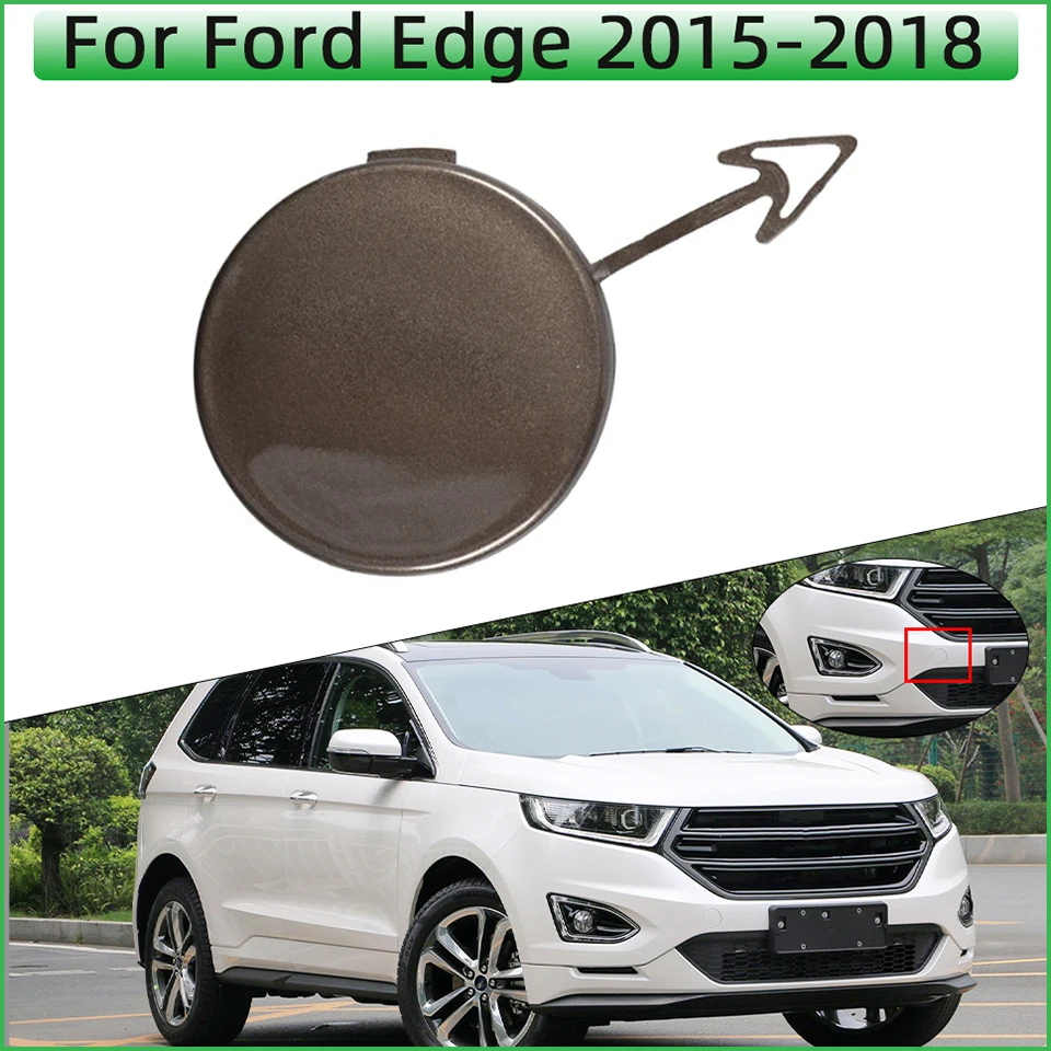 

For FORD EDGE 2015 2016 2017 2018 Car Accessories Front Bumper Tow Hook Eye Cover Cap Towing Hooking Hauling Trailer Lid Trim