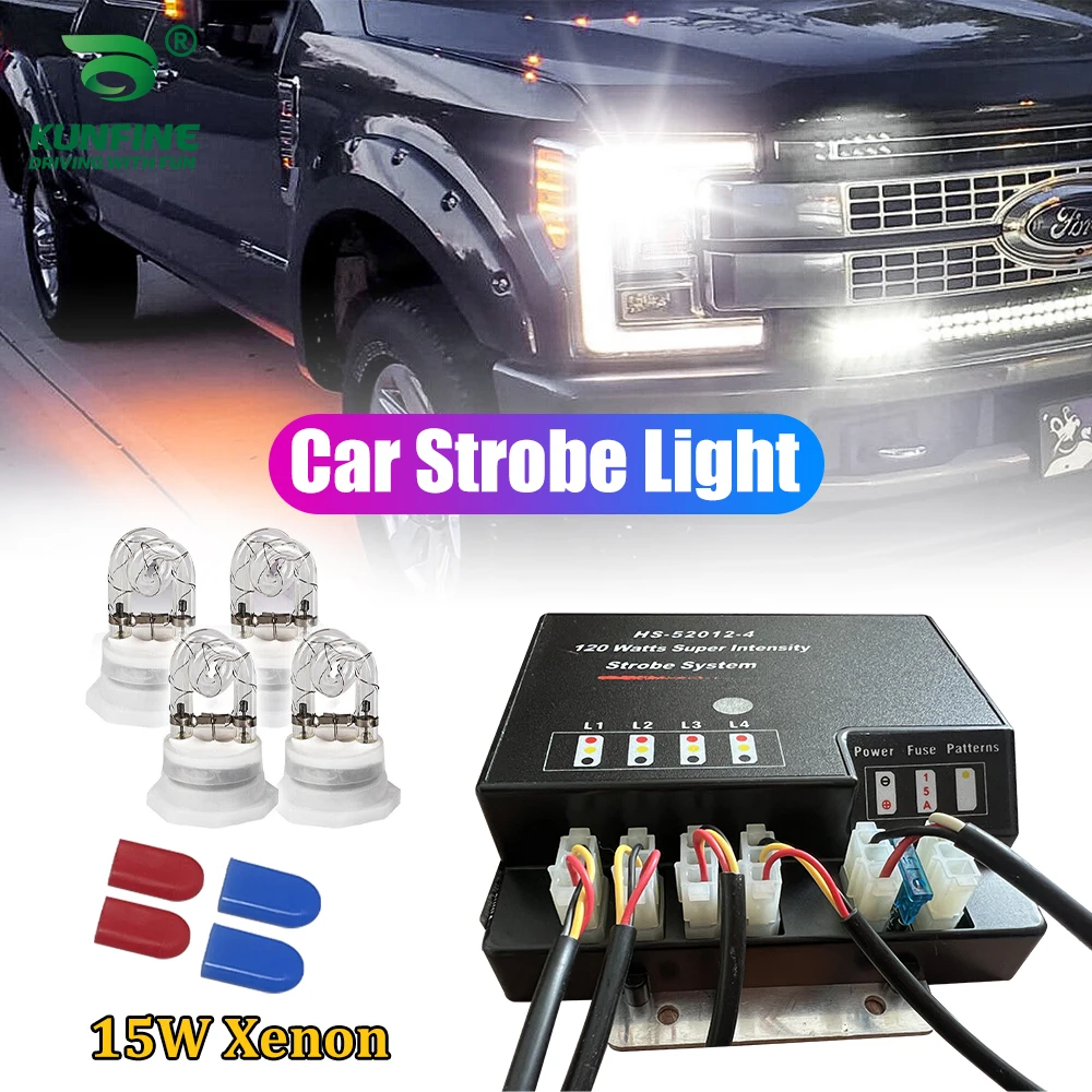 

Wholesale price ! 80W hid bulb 4in1 HID Hide A Way Emergency Warning strobe light High Quality hid strobe light KF-L3010