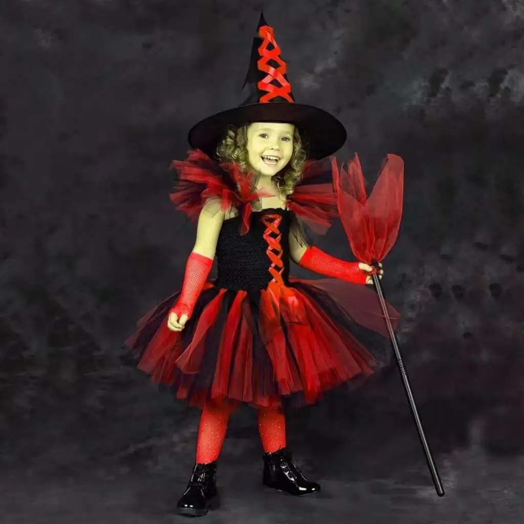 Costume streghetta viola bambina Halloween - Vegaoo