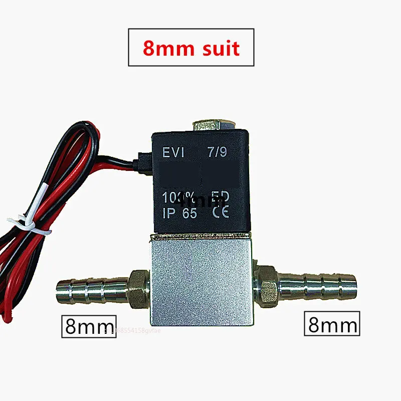 Válvula de compresor de 1/4" normalmente cerrada, válvulas solenoides neumáticas de aluminio, voltaje de CC de 12 V, 24 V, 110 V y 220 V, 2 vías para aire, agua y aceite