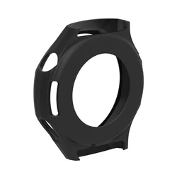 Soft Silicone Protective Case for Smartwatch - Durable Skin Shell Guard (Black)