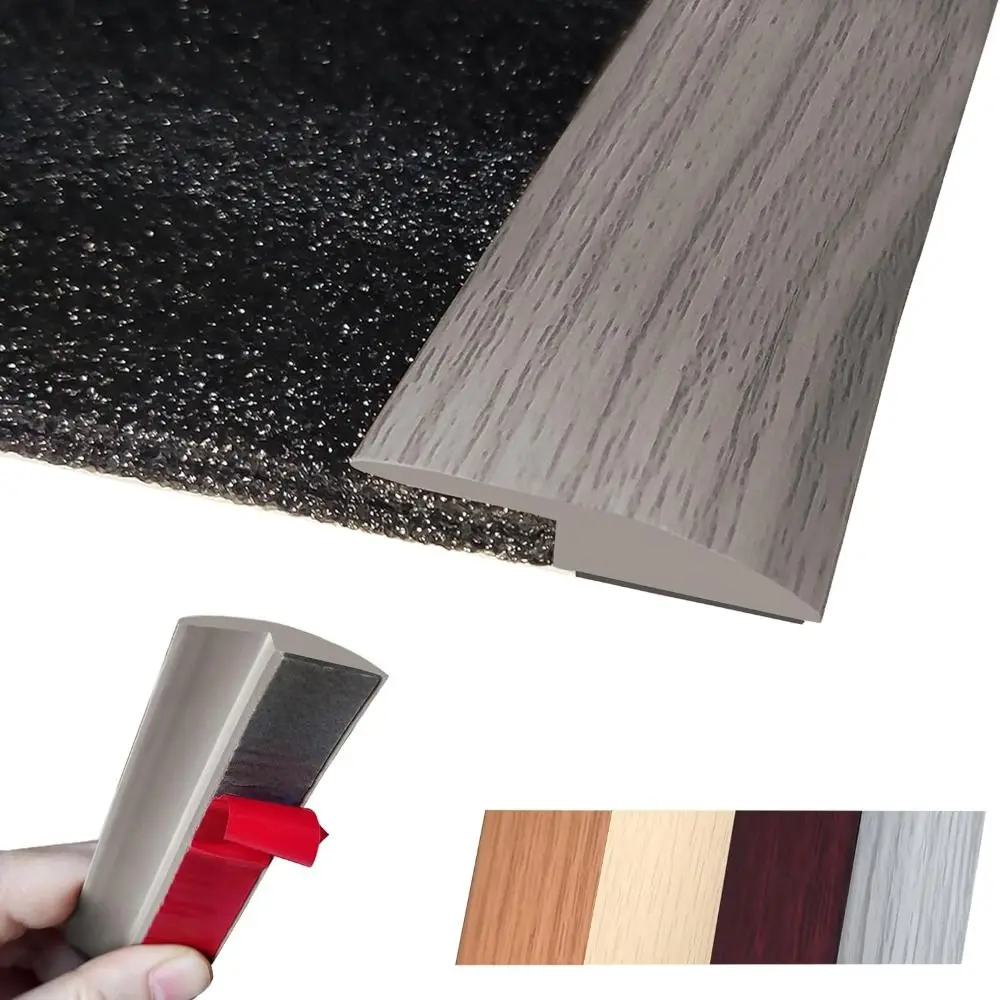 PVC Floor Transition Strip Self Adhesive Threshold Cover Edging Trim Strip Home Carpet To Tile Divider Tape