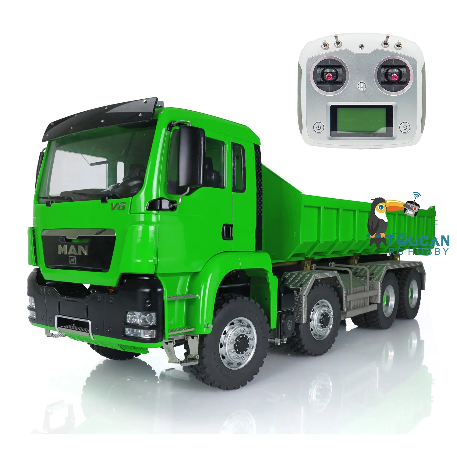 Уличные игрушки 1/14 MAN TGS LESU 8x8 гидравлический Радиоуправляемый самосвал рулон