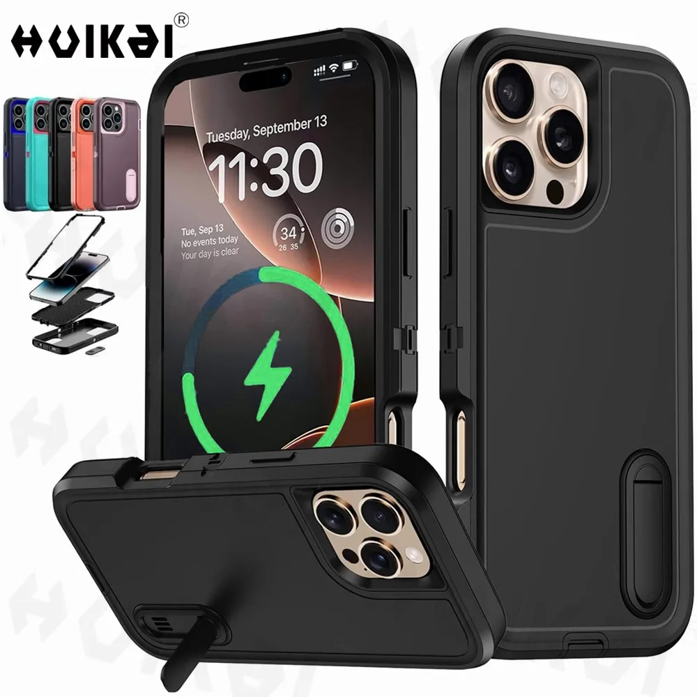 Heavy Duty Shock Absorption Full Body Protective Silicone Rubber Phone Case