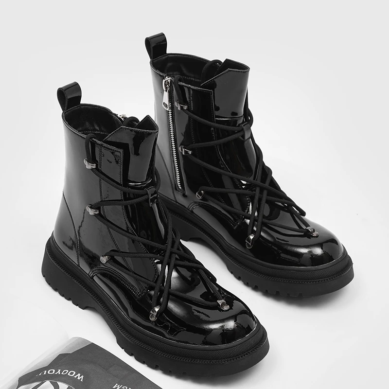 

Men's Chukka Boots Waterproof Leather Casual Lace Up Ankle Oxford Boots Daily Dress Shoes for Men