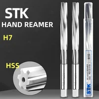 1pcs Japan STK HSS  Metric Hand Screw Reamer Square Head Reamer H7 3mm 4 5 6 7 8 9 10 12 13 14 15 16 17 18 19 20 mm RM120 1