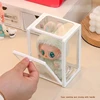 Labubu Display Box Transparent Glass Labubu Doll Storage Blind Box 8-14cm Decorations for Labubu Doll Box Dustproof And Moisture 3