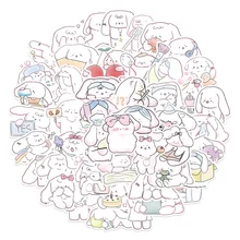 

10/30/50PCS Cartoon Cute Long-eared Dog Series Stickers Decorative Luggage Notebook Waterproof Removable Stickers Wholesale