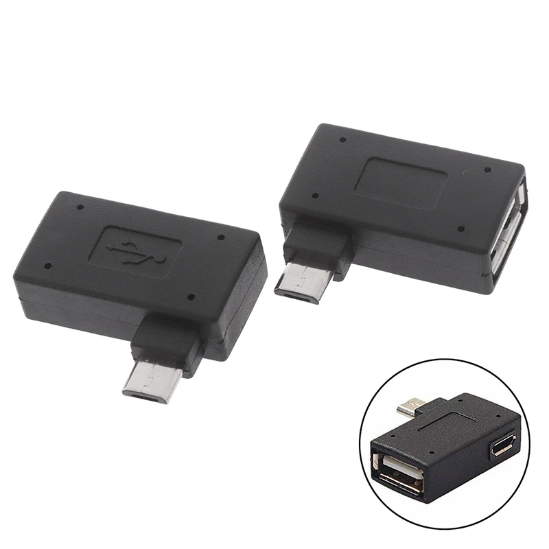 USB 2.0 마이크로 수-USB 암 OTG 어댑터, 전원 분배기 어댑터 커넥터 공급 장치 포함, 1 개