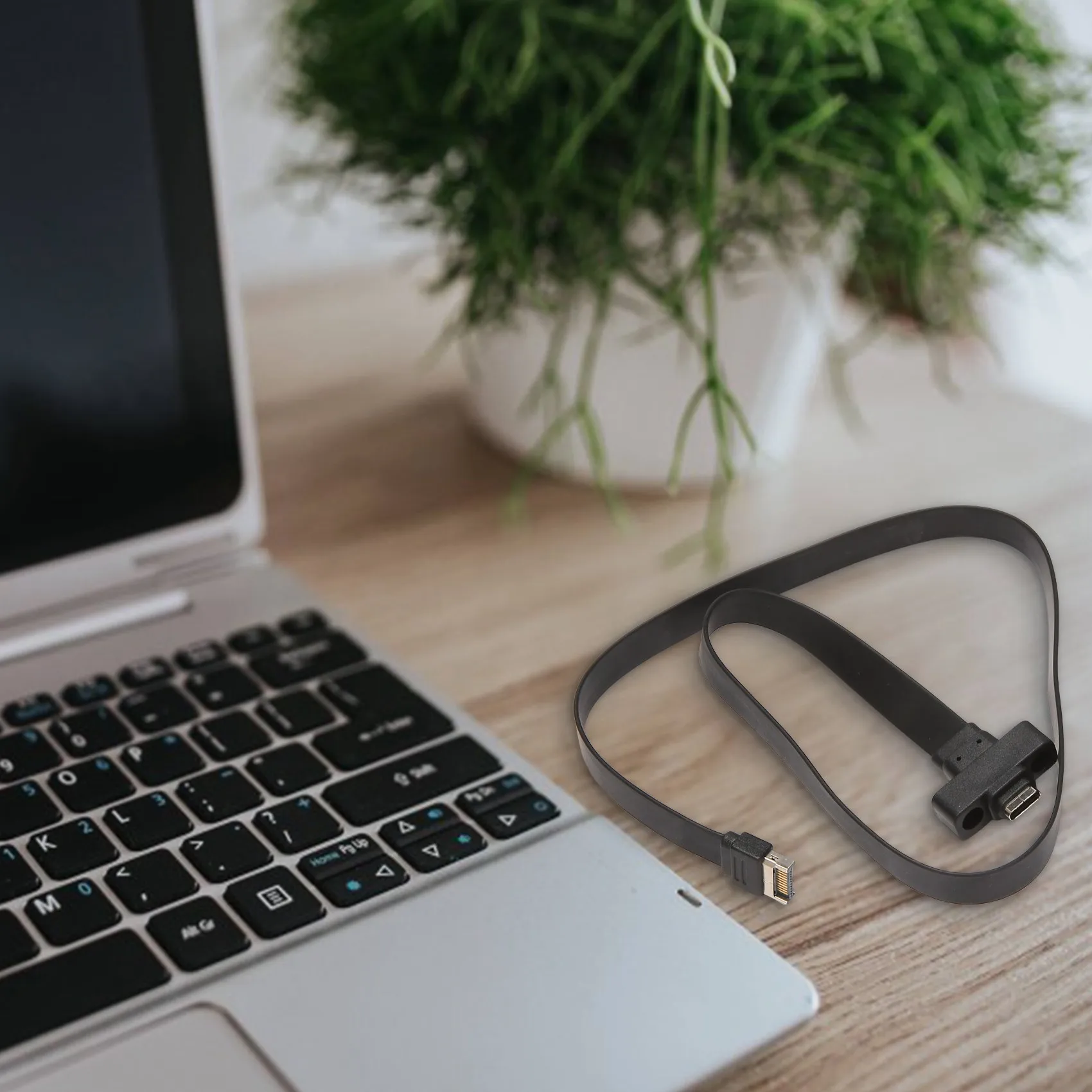 Фото Удлинительный кабель USB 3,1 с передней панелью типа E на Тип C, внутренний адаптер Gen 2 (10 Гбит/с) с 2 винтами (50 см) №4