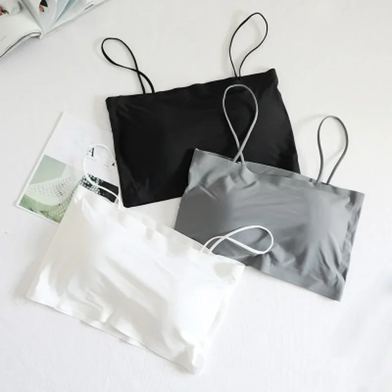 Comfortable Waist Beauty Back Wrap Chest Tube Top Girl No Steel Ring Camisole Bra Underwear New Female Simple Beauty Back 2025