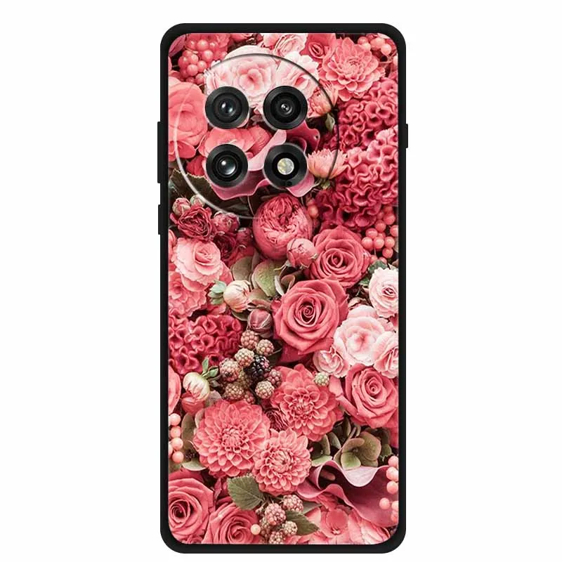 Colorful Splicing Cartoon Soft Silicone Black Cover - Fashion Protective Case
