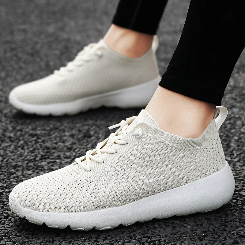 

Мужские туфли на шнуровке, темно-синие однотонные повседневные туфли из сетчатой ткани, на низком каблуке, на вулканизированной подошве, весна-осень 2023